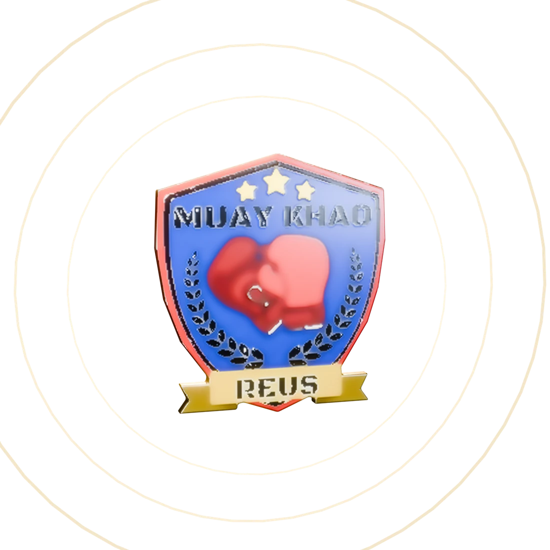 Escudo Muay Khao Reus en 3D